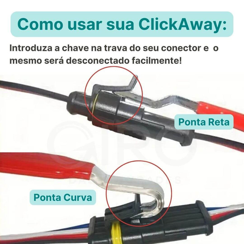 ClickAway - Chave Universal para Remover Conectores - *Compre 1  Leve 2 + Frete Grátis