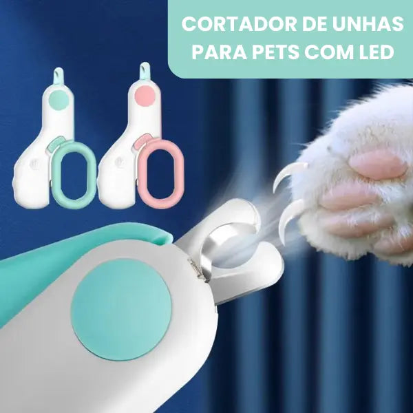 PetsNail - Cortador de Unhas com Led de Segurança para Pets