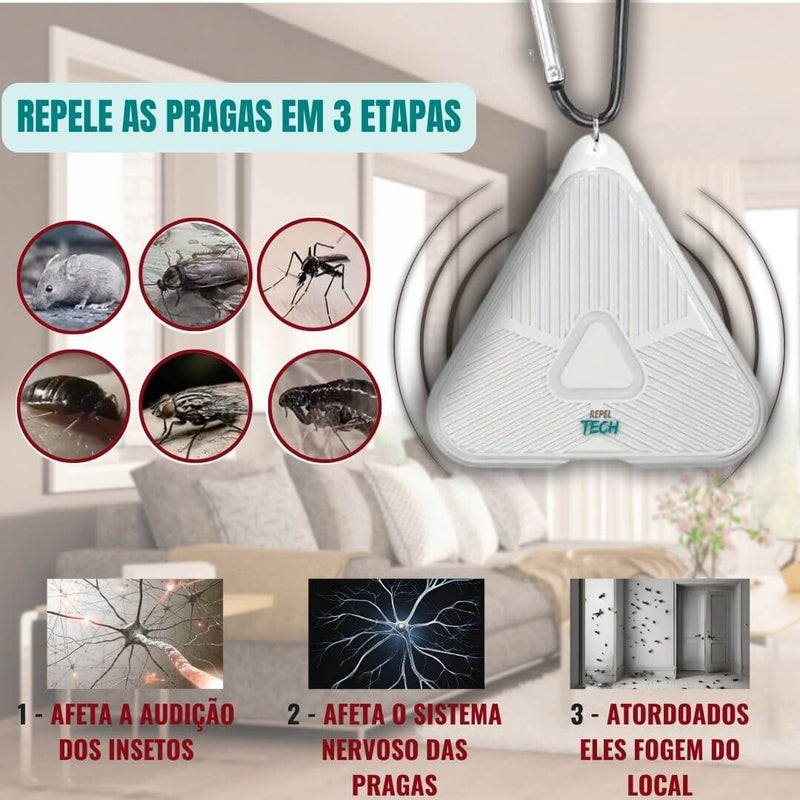 RepelTech - O Fim das Pragas na Sua Casa e para Seus Pets - Compre 1 Leve 2