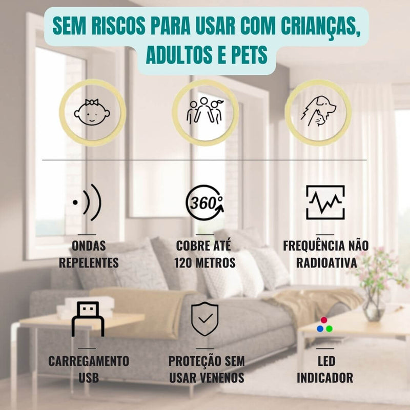 RepelTech - O Fim das Pragas na Sua Casa e para Seus Pets - Compre 1 Leve 2